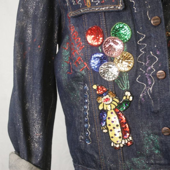 Embellished New Orleans Denim Jacket - Picture 3 of 6